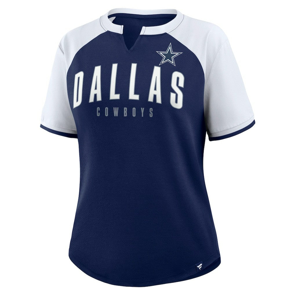 Dallas Cowboys Women's Height Advantage T-Shirt - Navy/White T-shirts