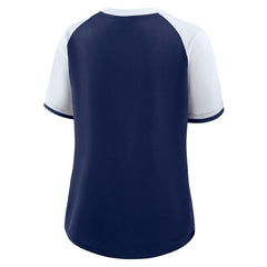 Dallas Cowboys Women's Height Advantage T-Shirt - Navy/White T-shirts