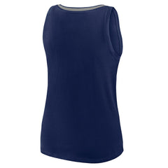 Dallas Cowboys Logo Athletic Women's Stellar Win V-Neck Tank Top - Navy Tops