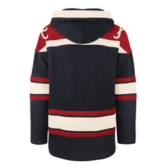 Atlanta Braves '47 Superior Lacer Pullover Hoodie - Navy Hoodies