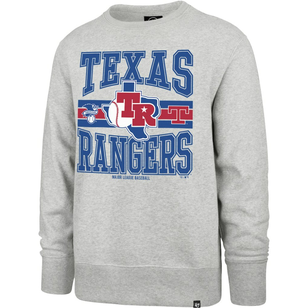 Texas Rangers '47 Letters Headline Pullover Sweatshirt - Gray Pullover