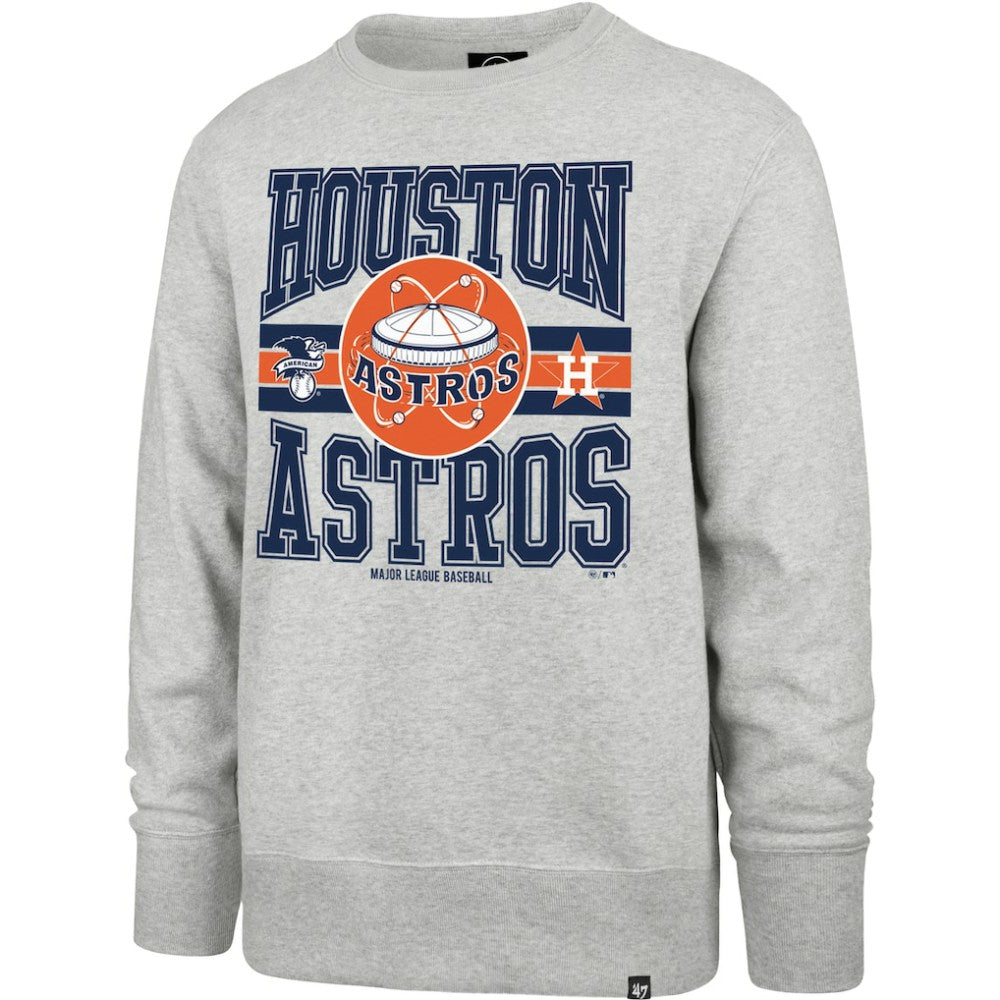 Houston Astros '47 Letters Headline Pullover Sweatshirt - Gray Pullover