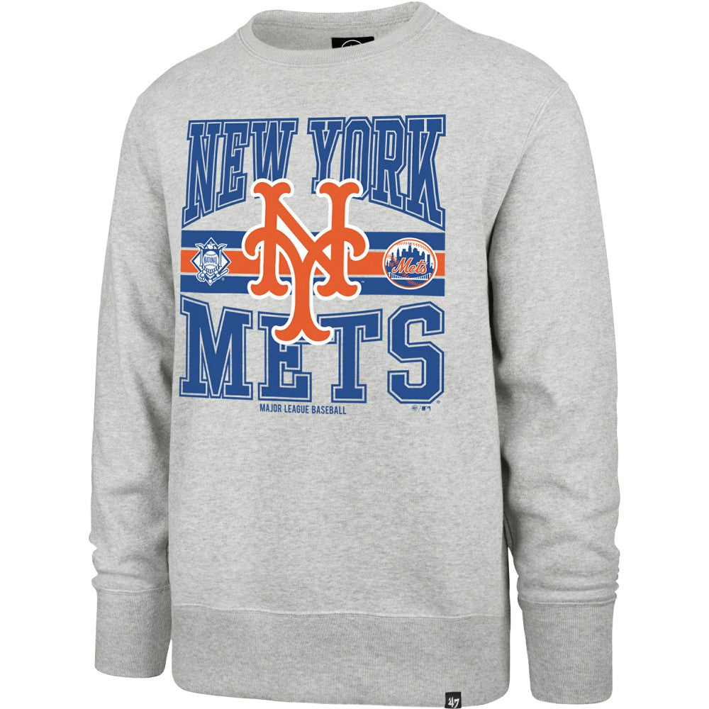 New York Mets '47 Letters Headline Pullover Sweatshirt - Gray Pullover