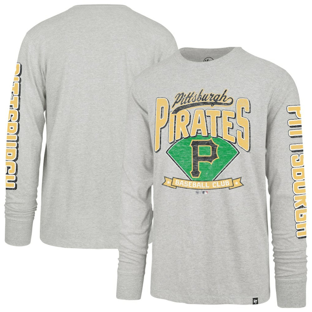 Pittsburgh Pirates '47 Fair Ball Franklin Long Sleeve T-Shirt - Gray T-shirts