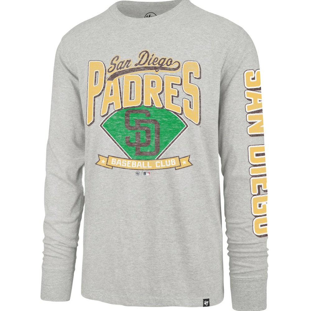 San Diego Padres '47 Fair Ball Franklin Long Sleeve T-Shirt - Gray T-shirts