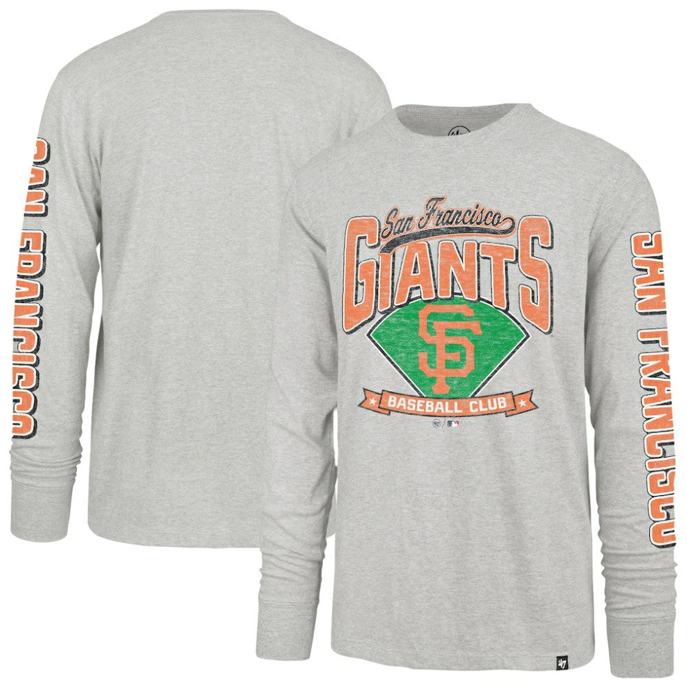 San Francisco Giants '47 Fair Ball Franklin Long Sleeve T-Shirt - Gray T-shirts