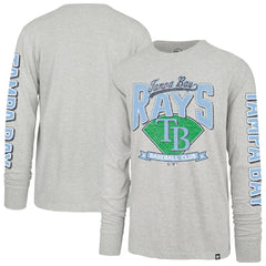 Tampa Bay Rays '47 Fair Ball Franklin Long Sleeve T-Shirt - Gray T-shirts