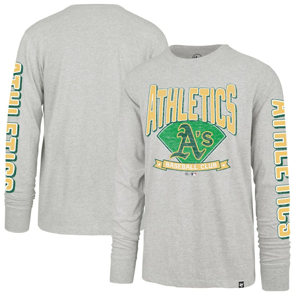 Athletics '47 Fair Ball Franklin Long Sleeve T-Shirt - Gray T-shirts