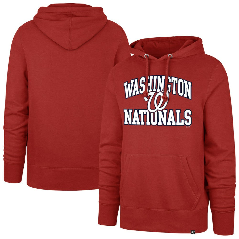 Washington Nationals '47  Velocity Headline Pullover Hoodie - Red Hoodies