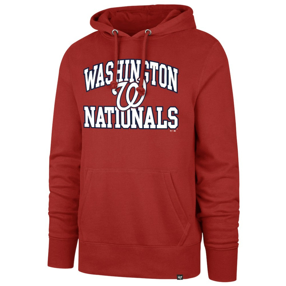 Washington Nationals '47  Velocity Headline Pullover Hoodie - Red Hoodies