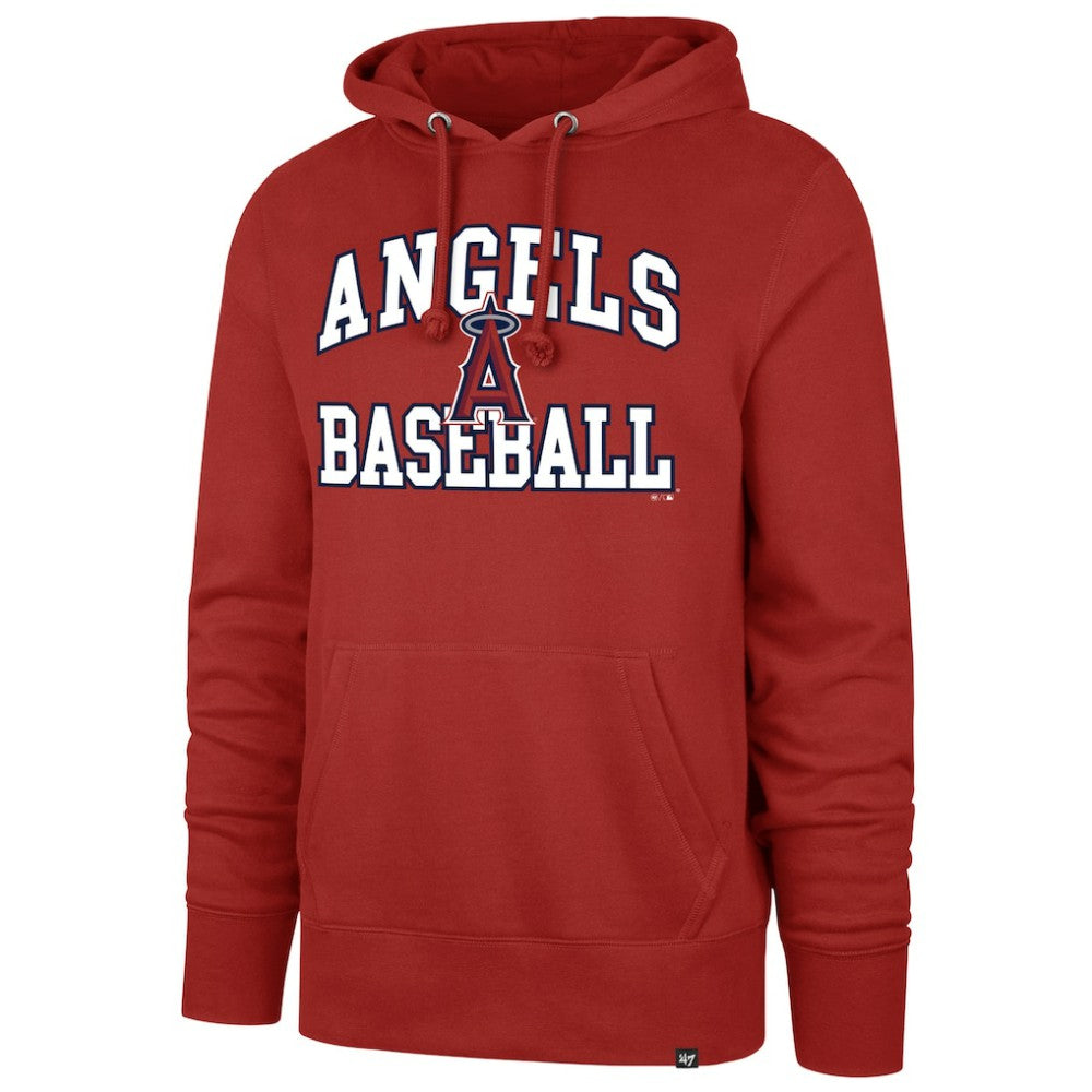 Los Angeles Angels '47  Velocity Headline Pullover Hoodie - Red Hoodies