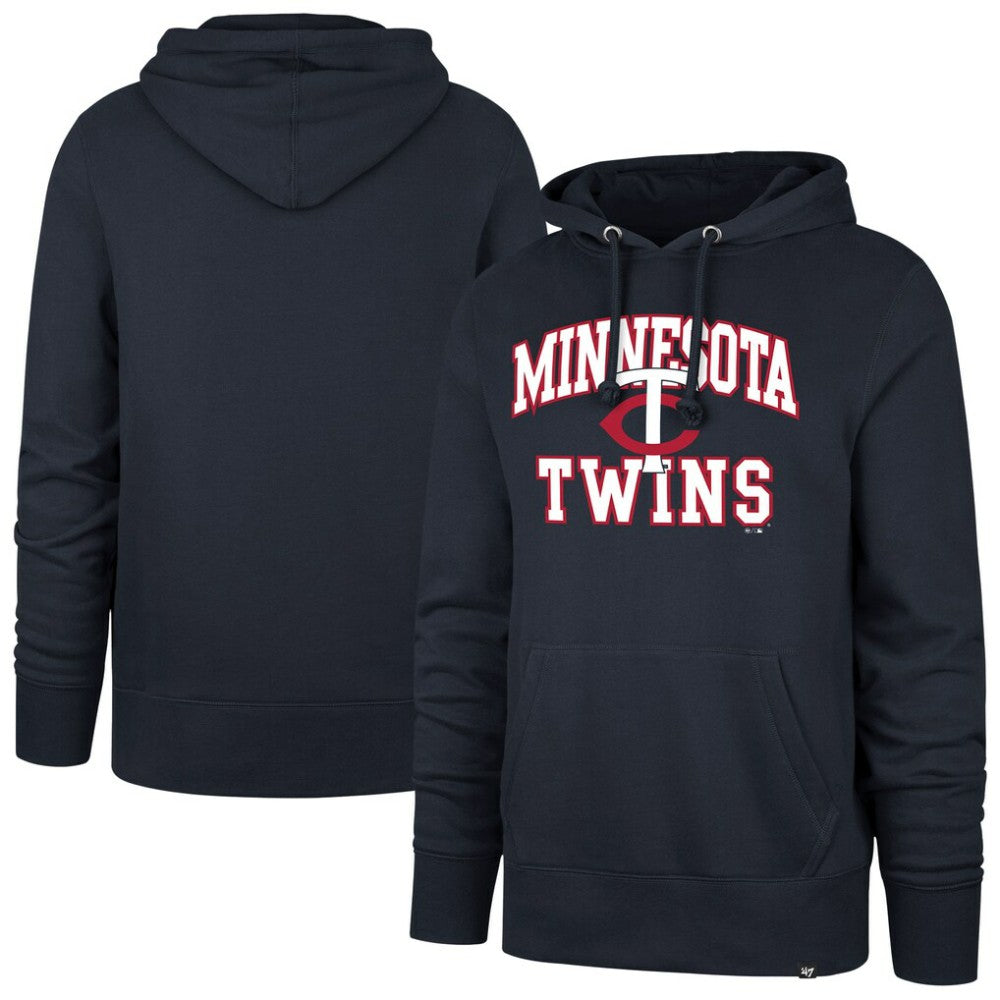 Minnesota Twins '47  Velocity Headline Pullover Hoodie - Navy Hoodies