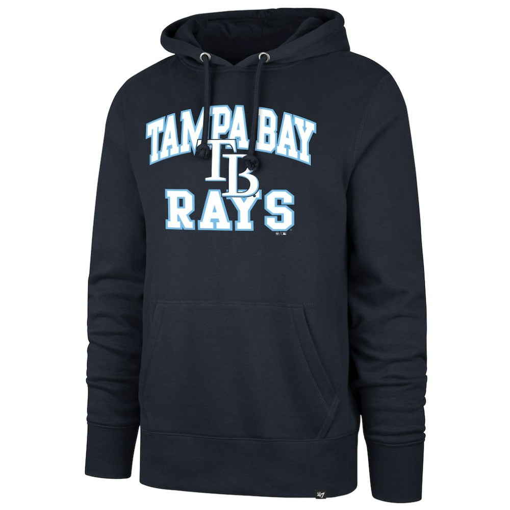 Tampa Bay Rays '47  Velocity Headline Pullover Hoodie - Navy Hoodies