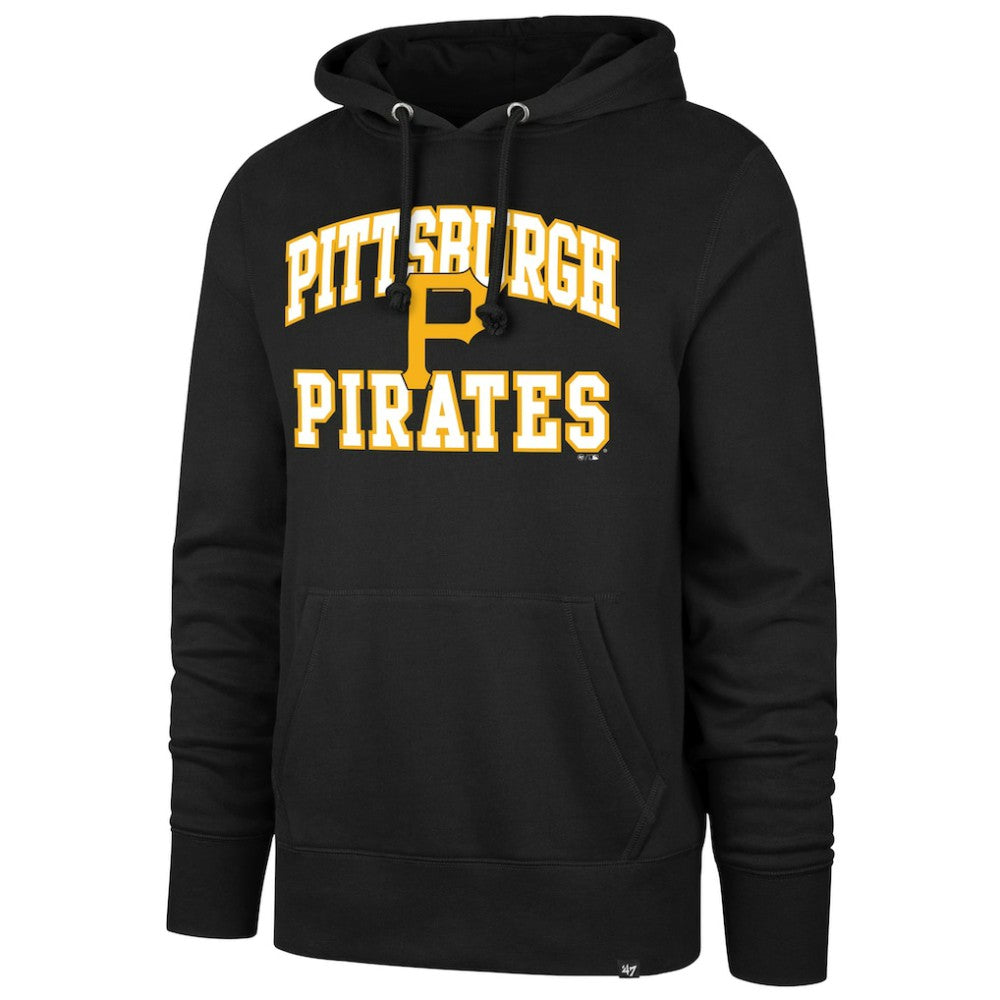Pittsburgh Pirates '47  Velocity Headline Pullover Hoodie - Black Hoodies