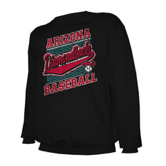 Arizona Diamondbacks Stitches Lightweight Crew Sweatshirt - Black Sweatshirts