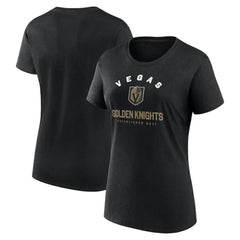 Vegas Golden Knights Logo Athletic Women's Unrivaled T-Shirt - Black | US 202179609