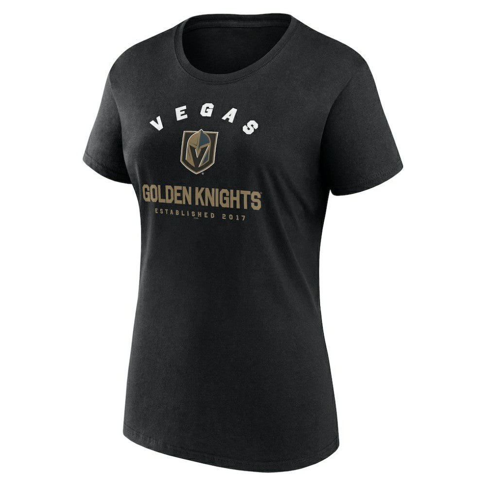 Vegas Golden Knights Logo Athletic Women's Unrivaled T-Shirt - Black | US 202179609