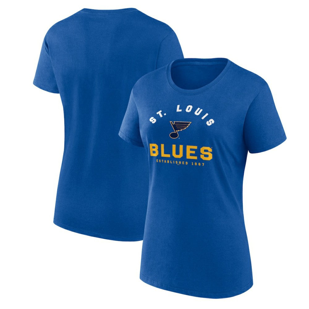 St. Louis Blues Logo Athletic Women's Unrivaled T-Shirt - Blue | US 202179612