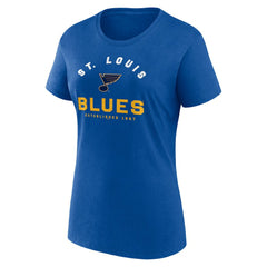 St. Louis Blues Logo Athletic Women's Unrivaled T-Shirt - Blue | US 202179612