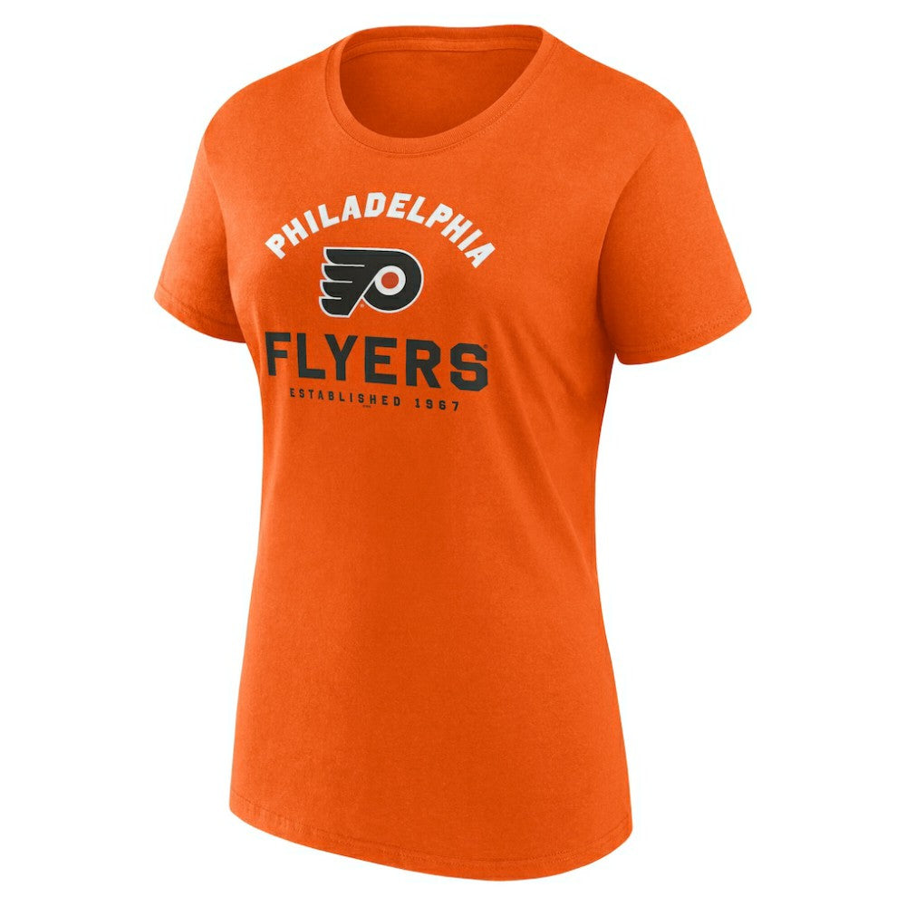 Philadelphia Flyers Logo Athletic Women's Unrivaled T-Shirt - Orange | US 202179621