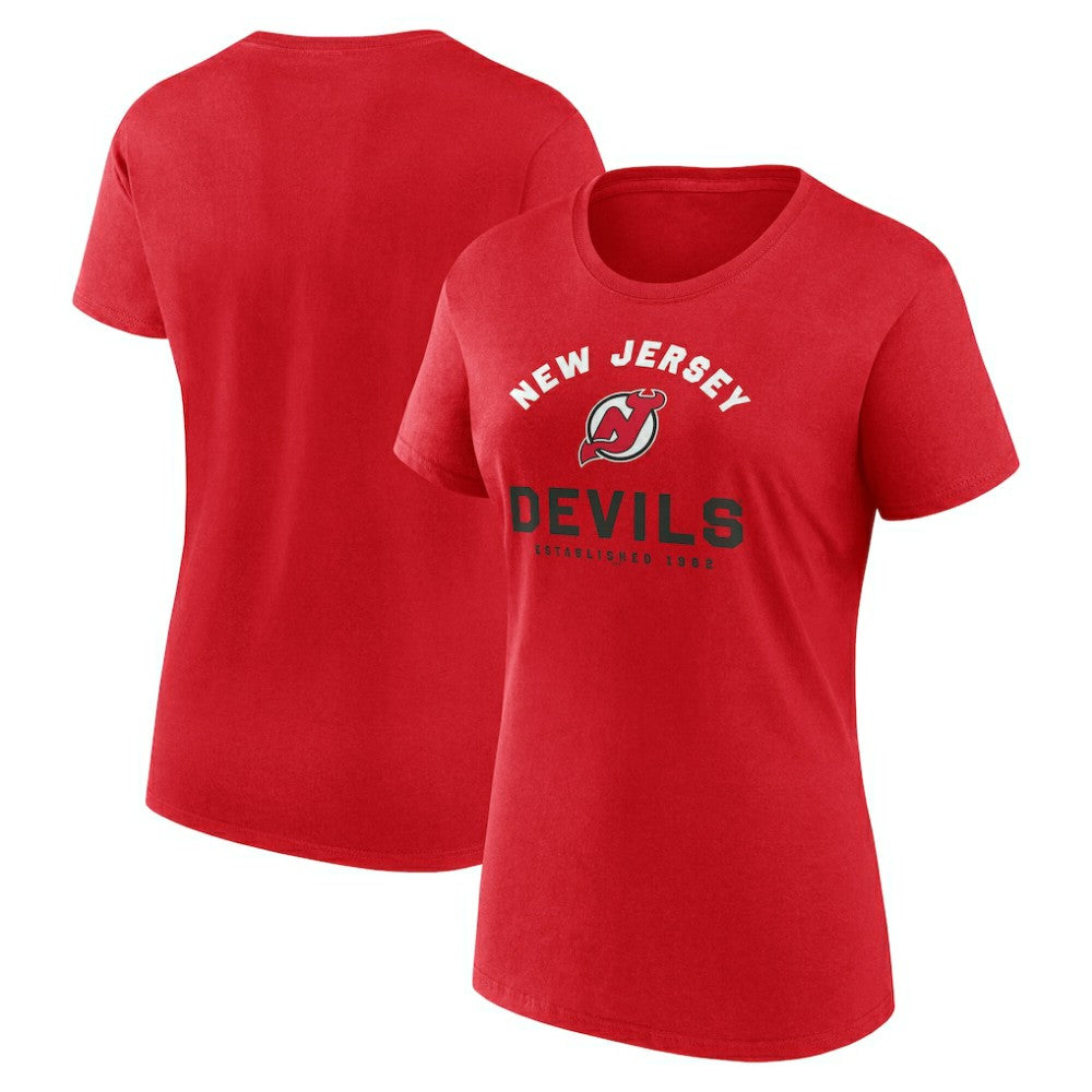 New Jersey Devils Logo Athletic Women's Unrivaled T-Shirt - Red | US 202179626