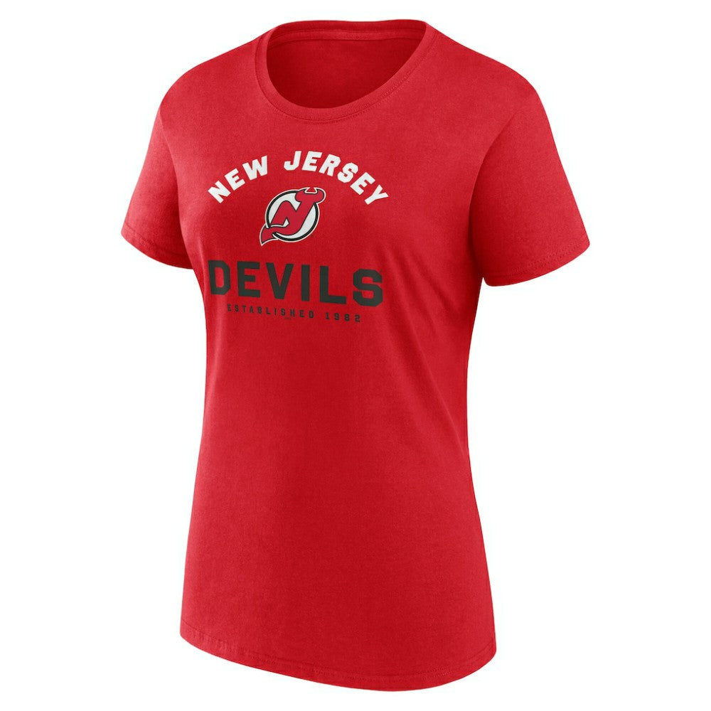 New Jersey Devils Logo Athletic Women's Unrivaled T-Shirt - Red | US 202179626