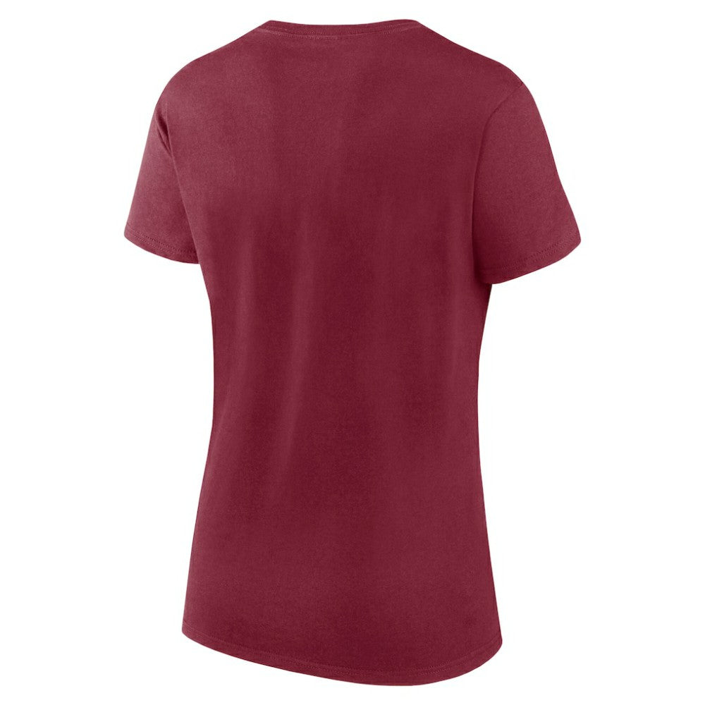 Colorado Avalanche Logo Athletic Women's Unrivaled T-Shirt - Burgundy | US 202179627