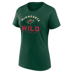 Minnesota Wild Logo Athletic Women's Unrivaled T-Shirt - Green | US 202179628