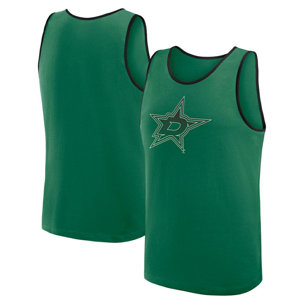 Dallas Stars Logo Athletic Unmatched Success Tank Top - Kelly Green | US 202179673
