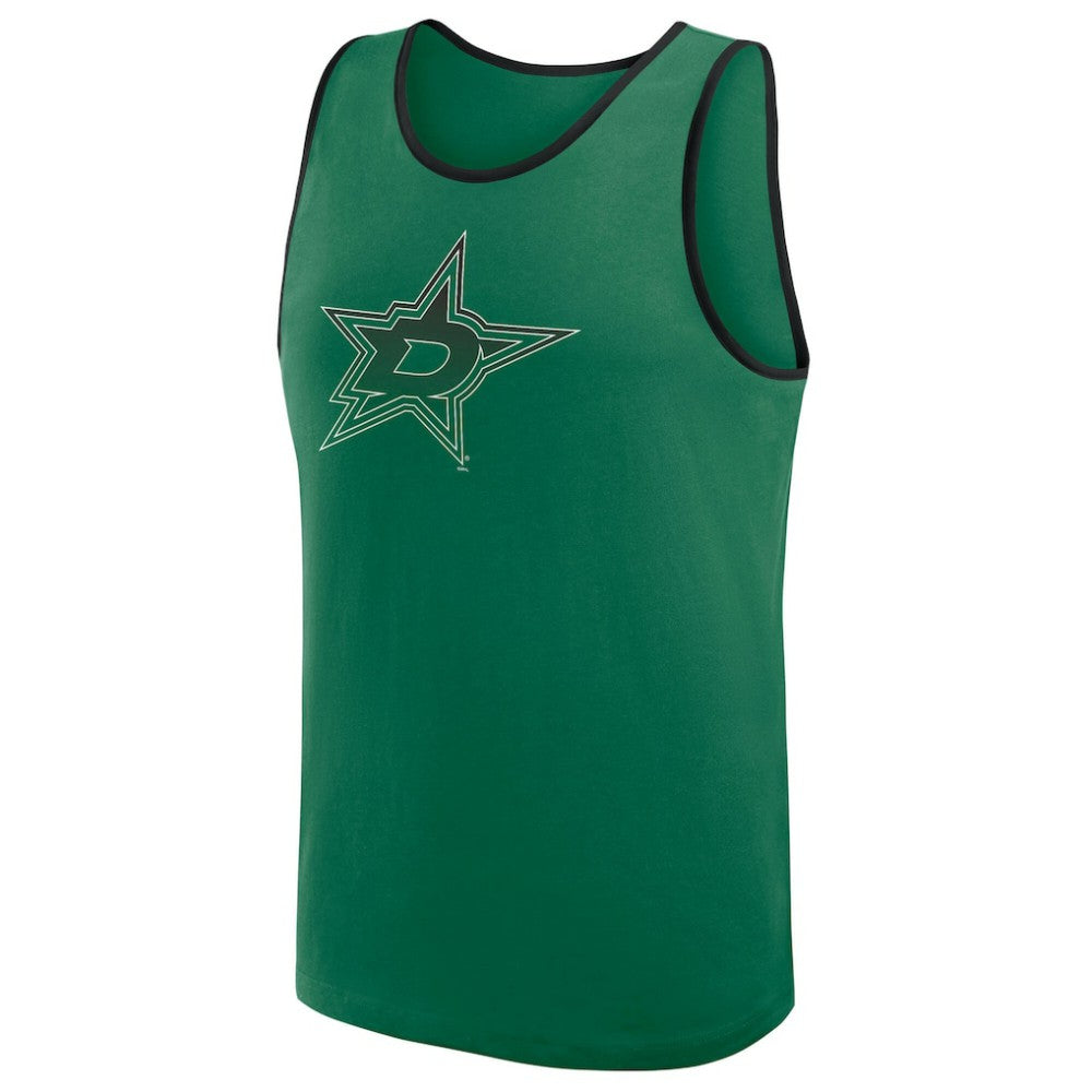 Dallas Stars Logo Athletic Unmatched Success Tank Top - Kelly Green | US 202179673