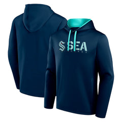 Seattle Kraken Logo Athletic Head Start Pullover Hoodie - Navy | US 202179732