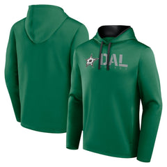 Dallas Stars Logo Athletic Head Start Pullover Hoodie - Kelly Green | US 202179733