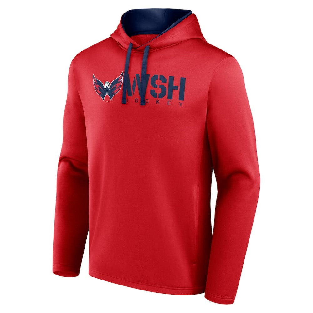 Washington Capitals Logo Athletic Head Start Pullover Hoodie - Red | US 202179738