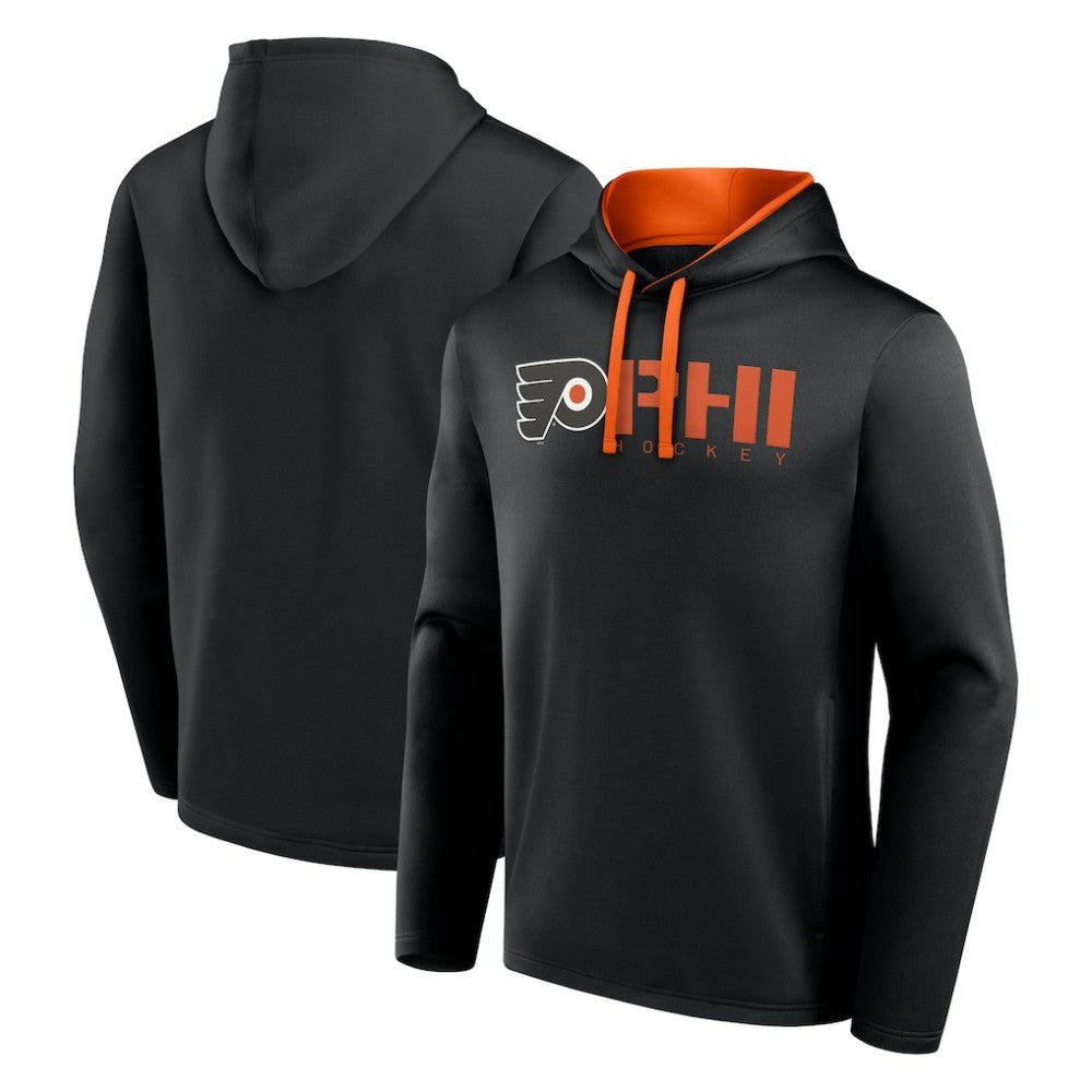 Philadelphia Flyers Logo Athletic Head Start Pullover Hoodie - Black | US 202179743