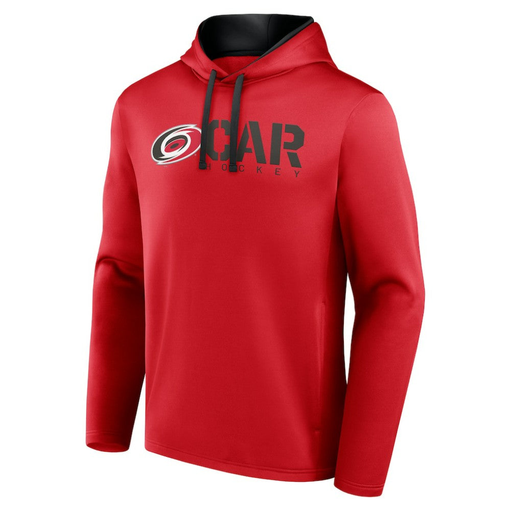Carolina Hurricanes Logo Athletic Head Start Pullover Hoodie - Red | US 202179746