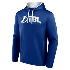 Tampa Bay Lightning Logo Athletic Head Start Pullover Hoodie - Blue | US 202179748