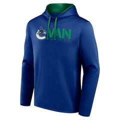 Vancouver Canucks Logo Athletic Head Start Pullover Hoodie - Blue | US 202179750