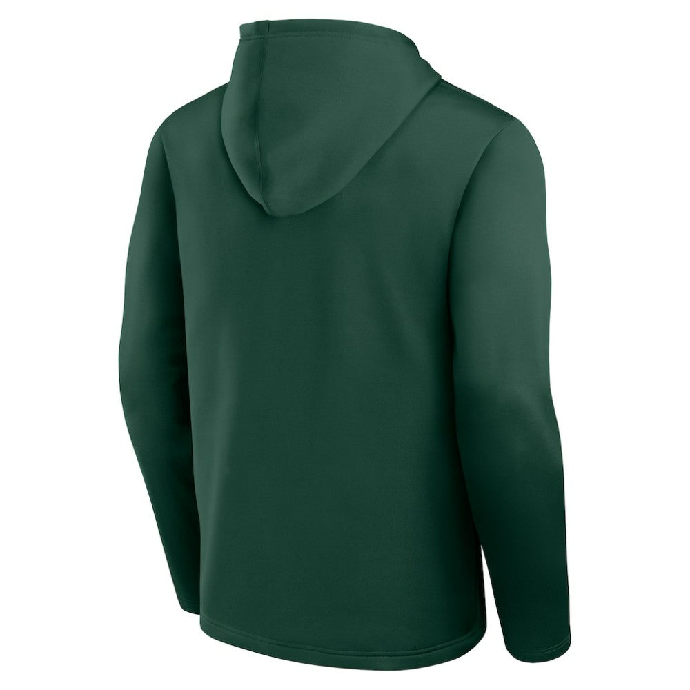 Minnesota Wild Logo Athletic Head Start Pullover Hoodie - Green | US 202179753