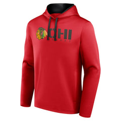 Chicago Blackhawks Logo Athletic Head Start Pullover Hoodie - Red | US 202179755