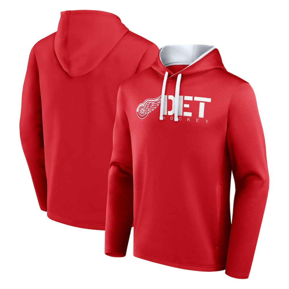 Detroit Red Wings Logo Athletic Head Start Pullover Hoodie - Red | US 202179759