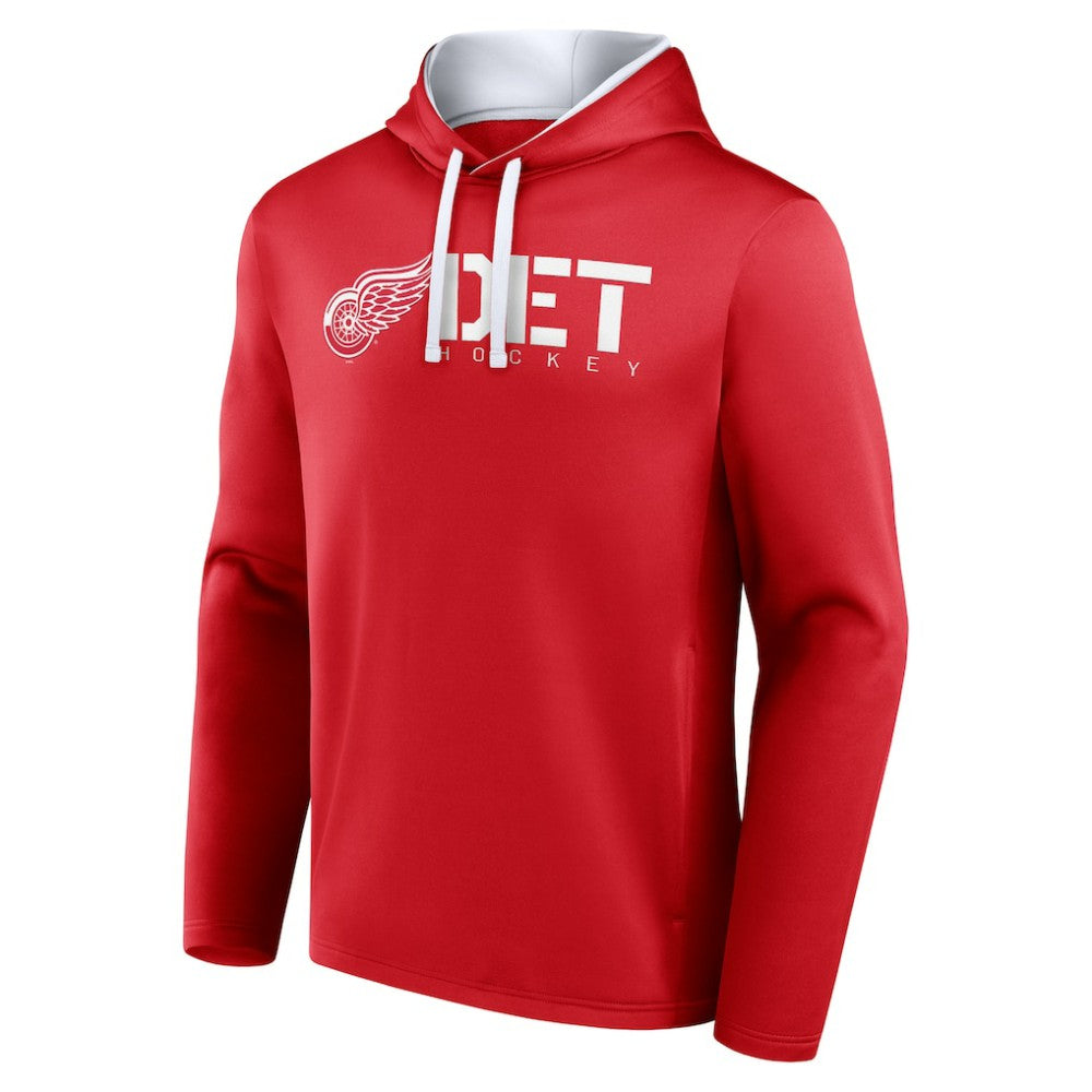 Detroit Red Wings Logo Athletic Head Start Pullover Hoodie - Red | US 202179759