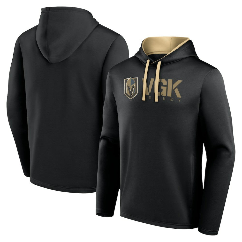 Vegas Golden Knights Logo Athletic Head Start Pullover Hoodie - Black | US 202179760
