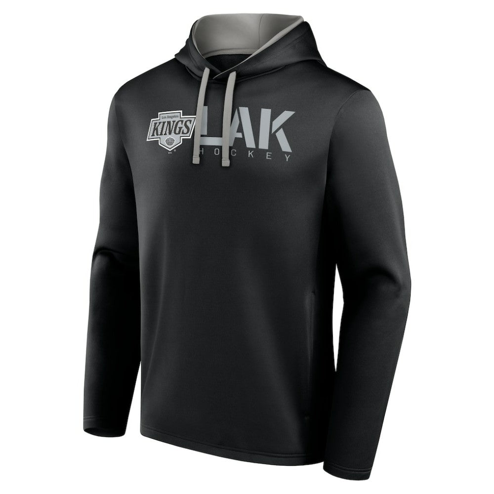 Los Angeles Kings Logo Athletic Head Start Pullover Hoodie - Black | US 202179762
