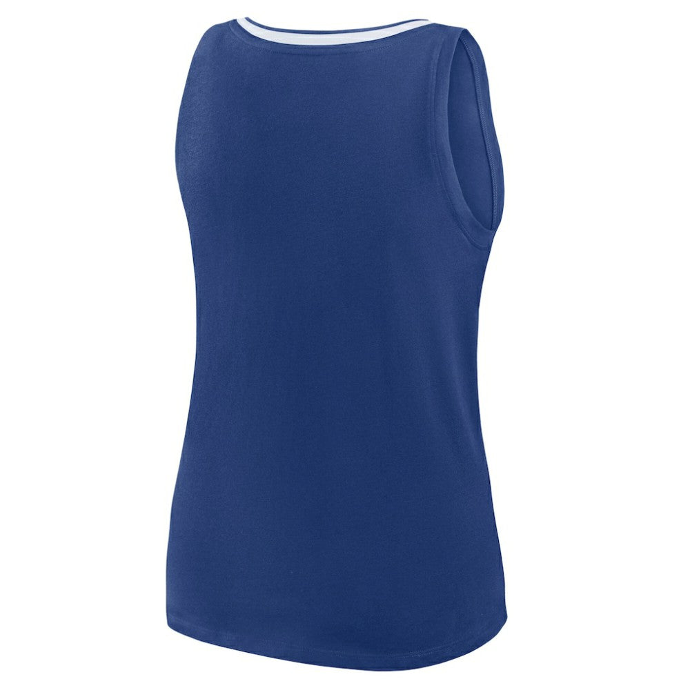 Tampa Bay Lightning Logo Athletic Women's Stellar Win V-Neck Tank Top - Blue | US 202179778