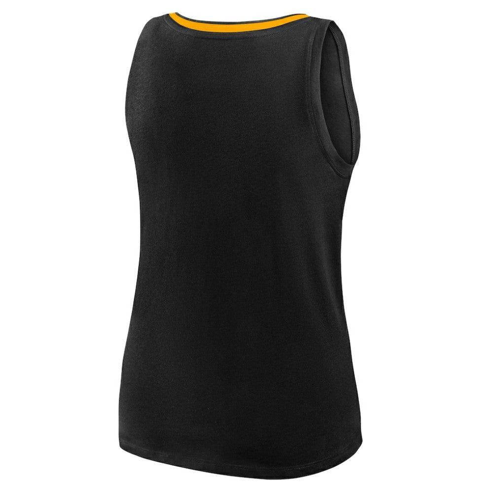 Boston Bruins Logo Athletic Women's Stellar Win V-Neck Tank Top - Black | US 202179785