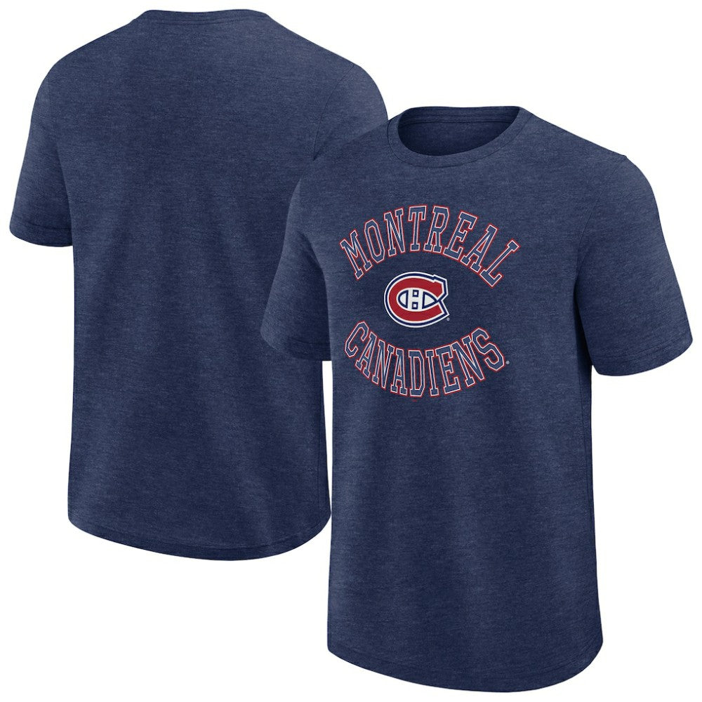 Montreal Canadiens Logo Athletic Success T-Shirt - Heather Navy | US 202179891