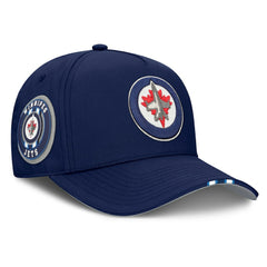 Winnipeg Jets Fanatics 2025 NHL Draft Authentic Pro On-Stage Podium A-Frame Adjustable Hat - Navy | US 202180000