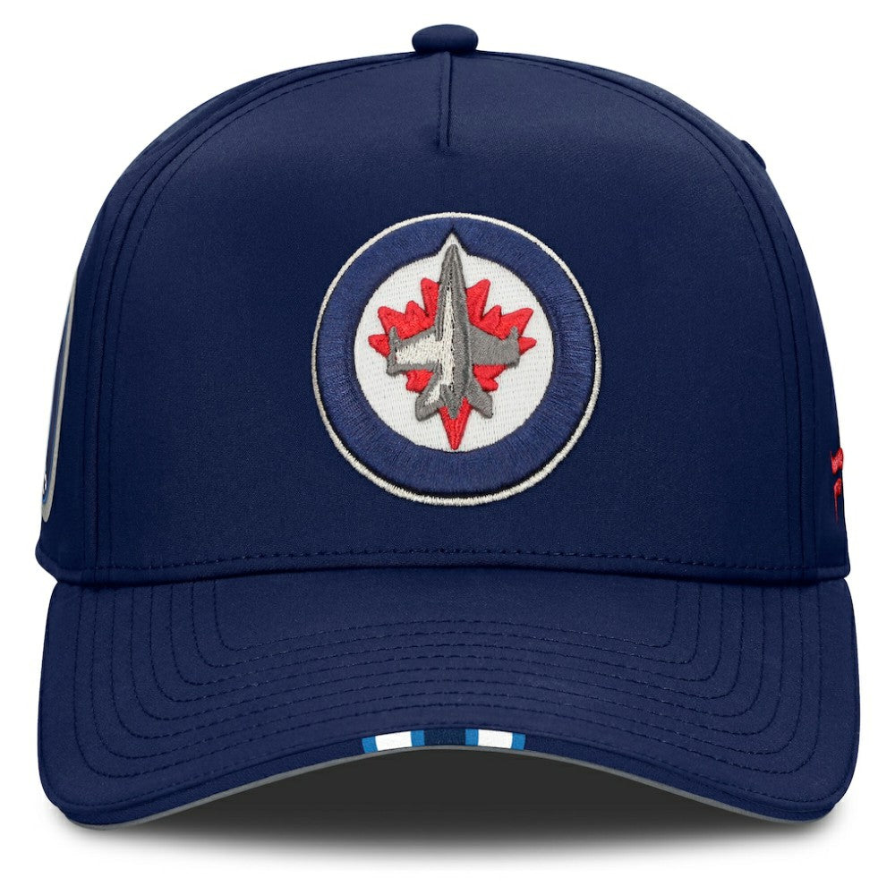 Winnipeg Jets Fanatics 2025 NHL Draft Authentic Pro On-Stage Podium A-Frame Adjustable Hat - Navy | US 202180000