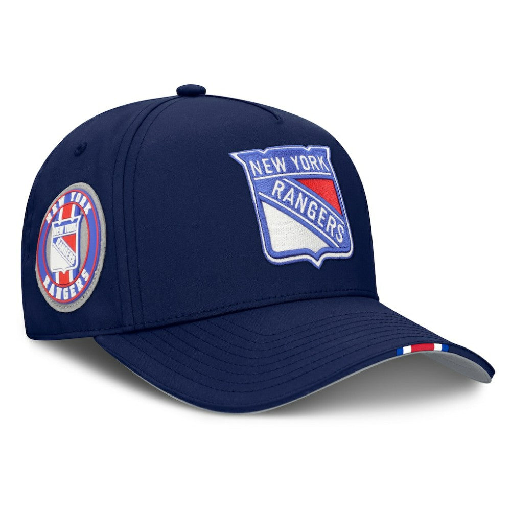 New York Rangers Fanatics 2025 NHL Draft Authentic Pro On-Stage Podium A-Frame Adjustable Hat - Navy | US 202180013