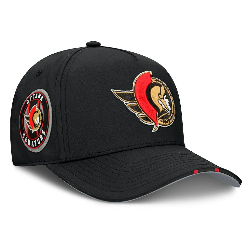 Ottawa Senators Fanatics 2025 NHL Draft Authentic Pro On-Stage Podium A-Frame Adjustable Hat - Black | US 202180016